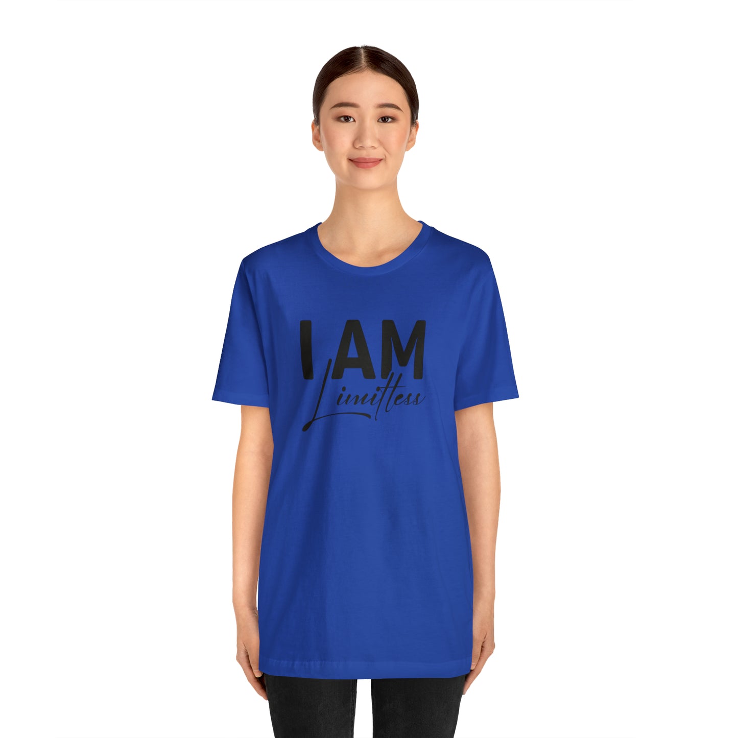 I Am Limitless - Black Logo- Unisex Jersey Short Sleeve Tee