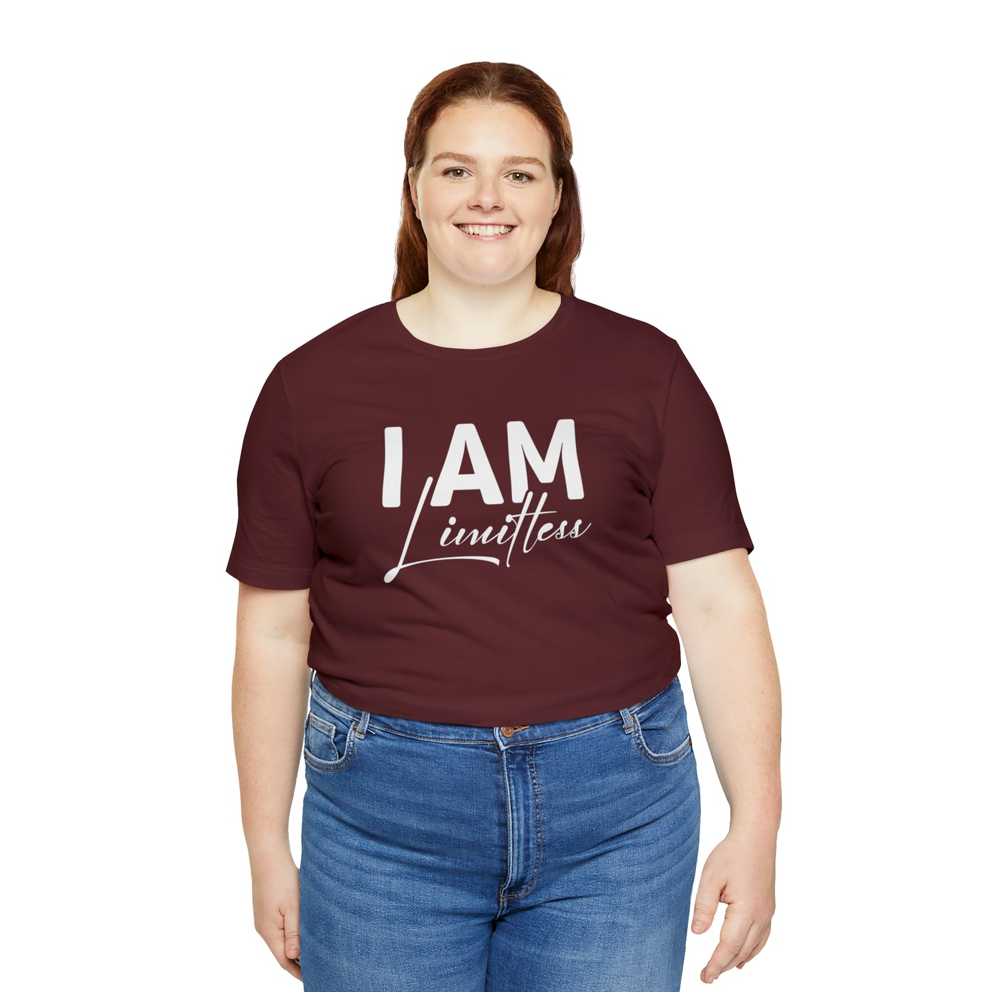 I Am Limitless - White Logo - Unisex Jersey Short Sleeve Tee