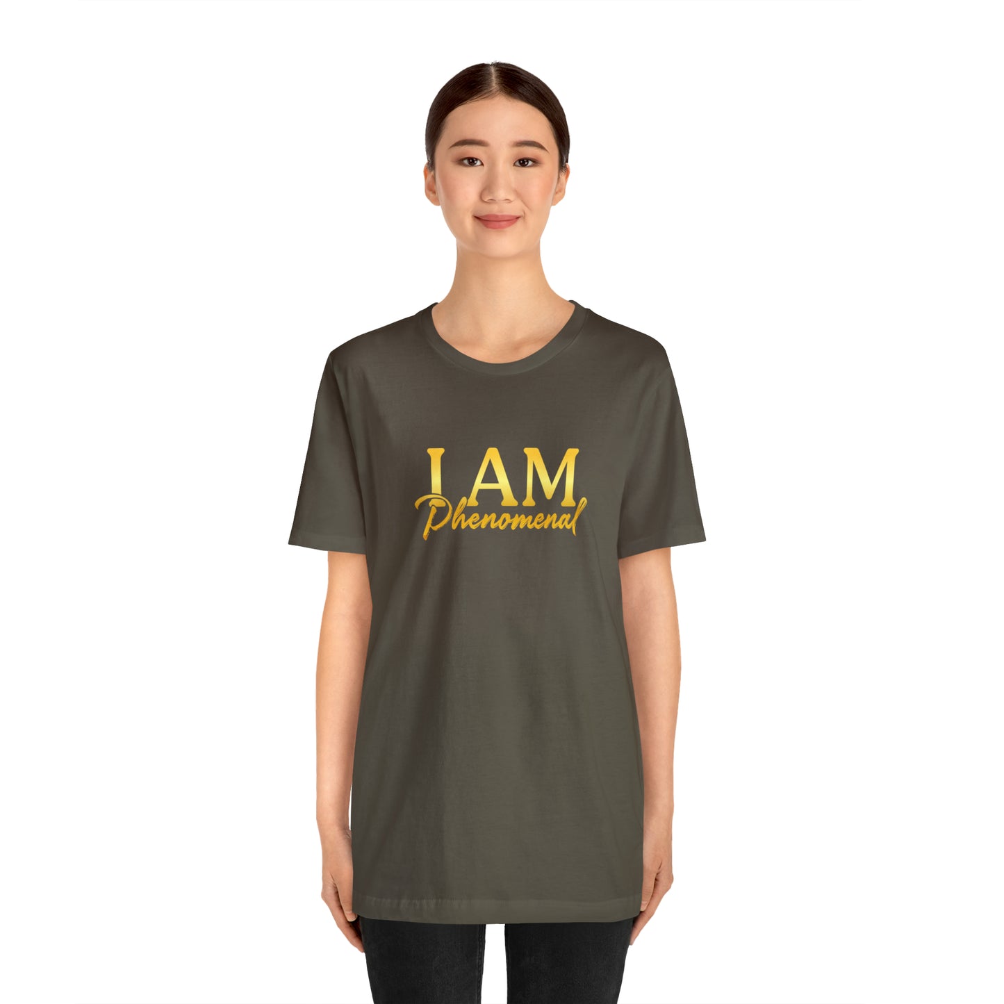 I Am Phenomenal -  Gold Logo- Unisex Jersey Short Sleeve Tee