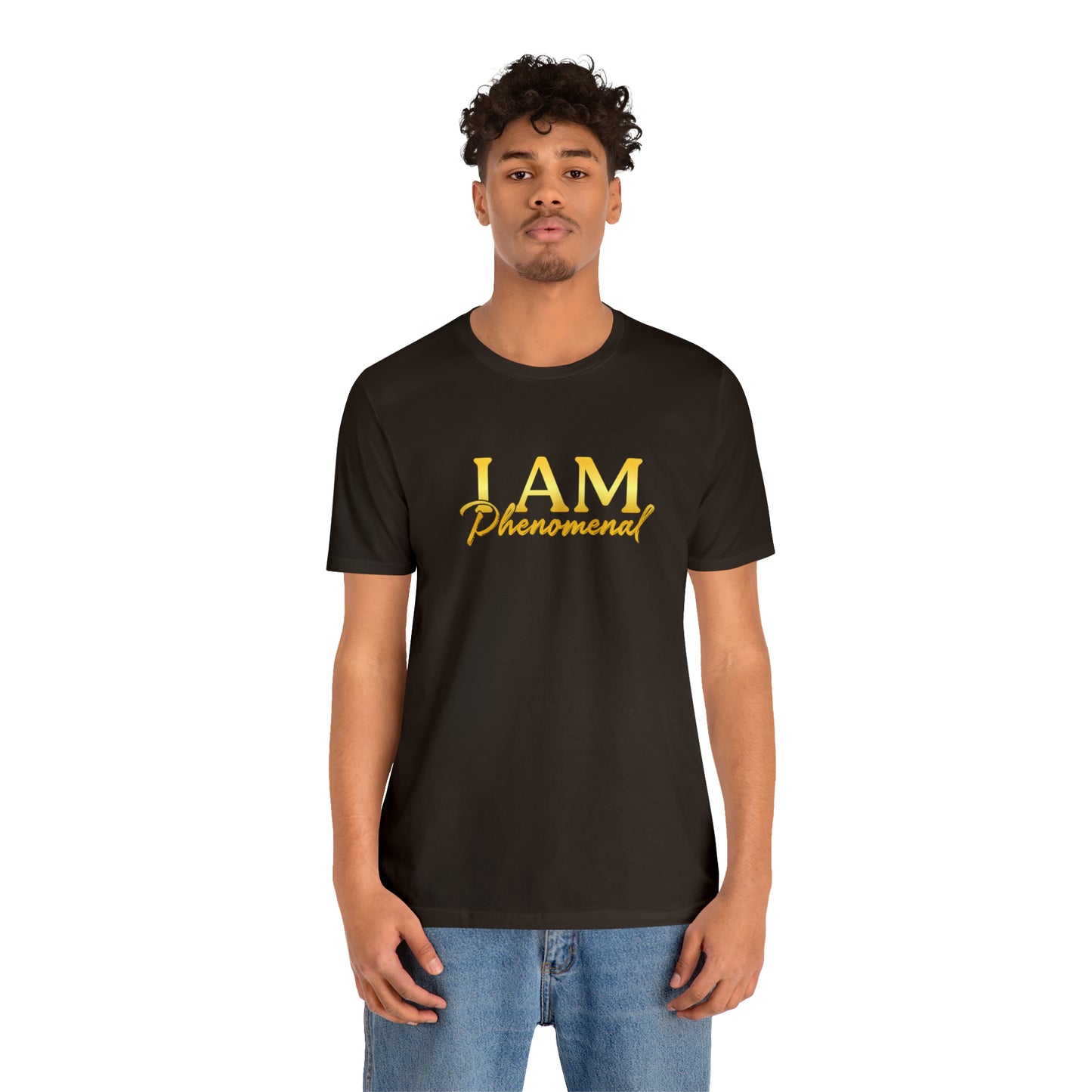 I Am Phenomenal -  Gold Logo- Unisex Jersey Short Sleeve Tee