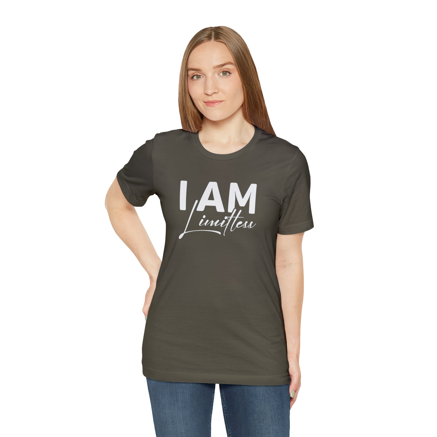 I Am Limitless - White Logo - Unisex Jersey Short Sleeve Tee