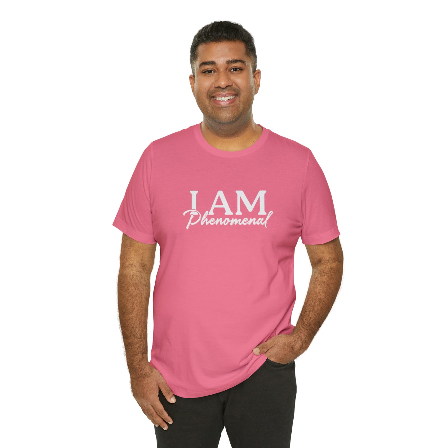 I Am Phenomenal - White Logo - Unisex Jersey Short Sleeve Tee