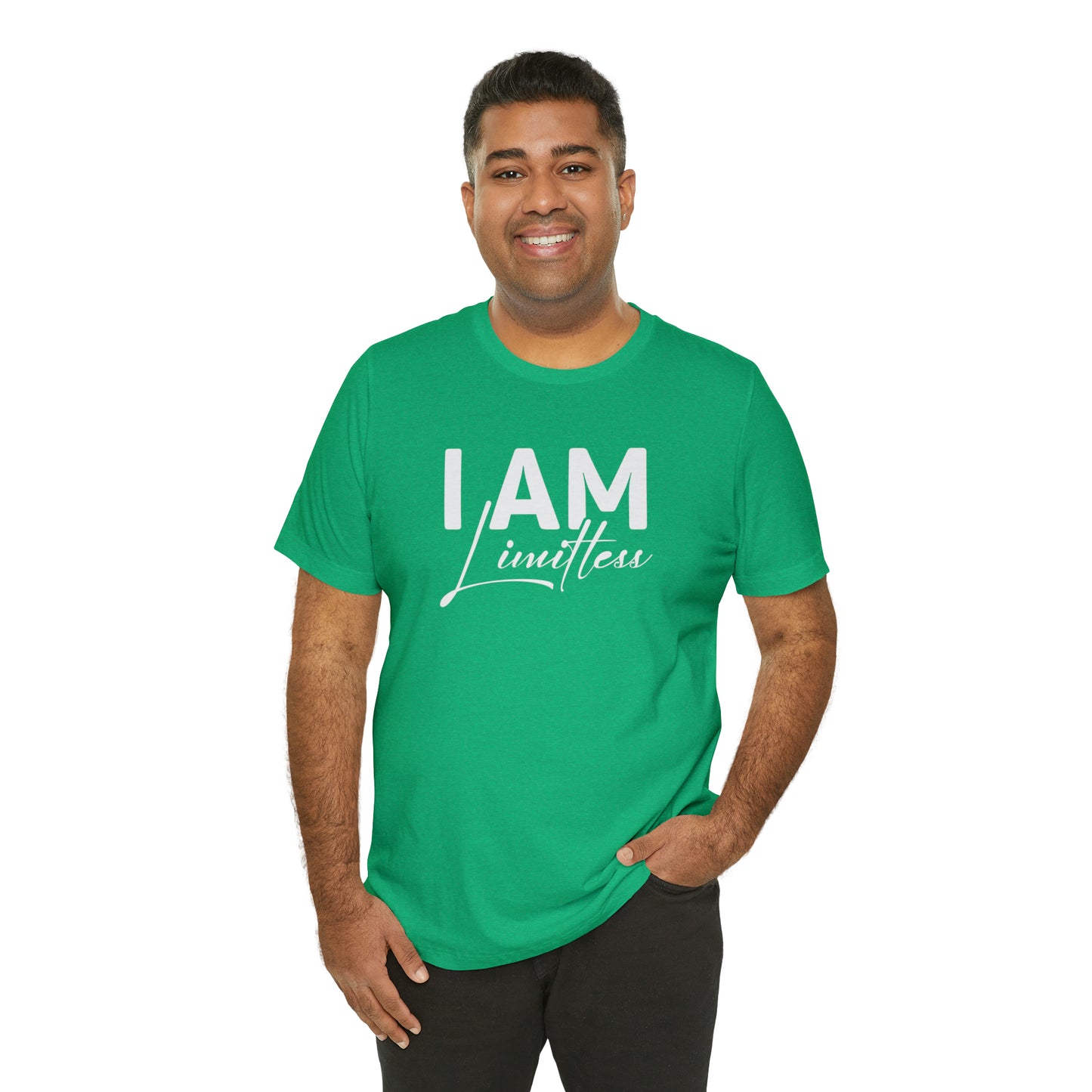 I Am Limitless - White Logo - Unisex Jersey Short Sleeve Tee