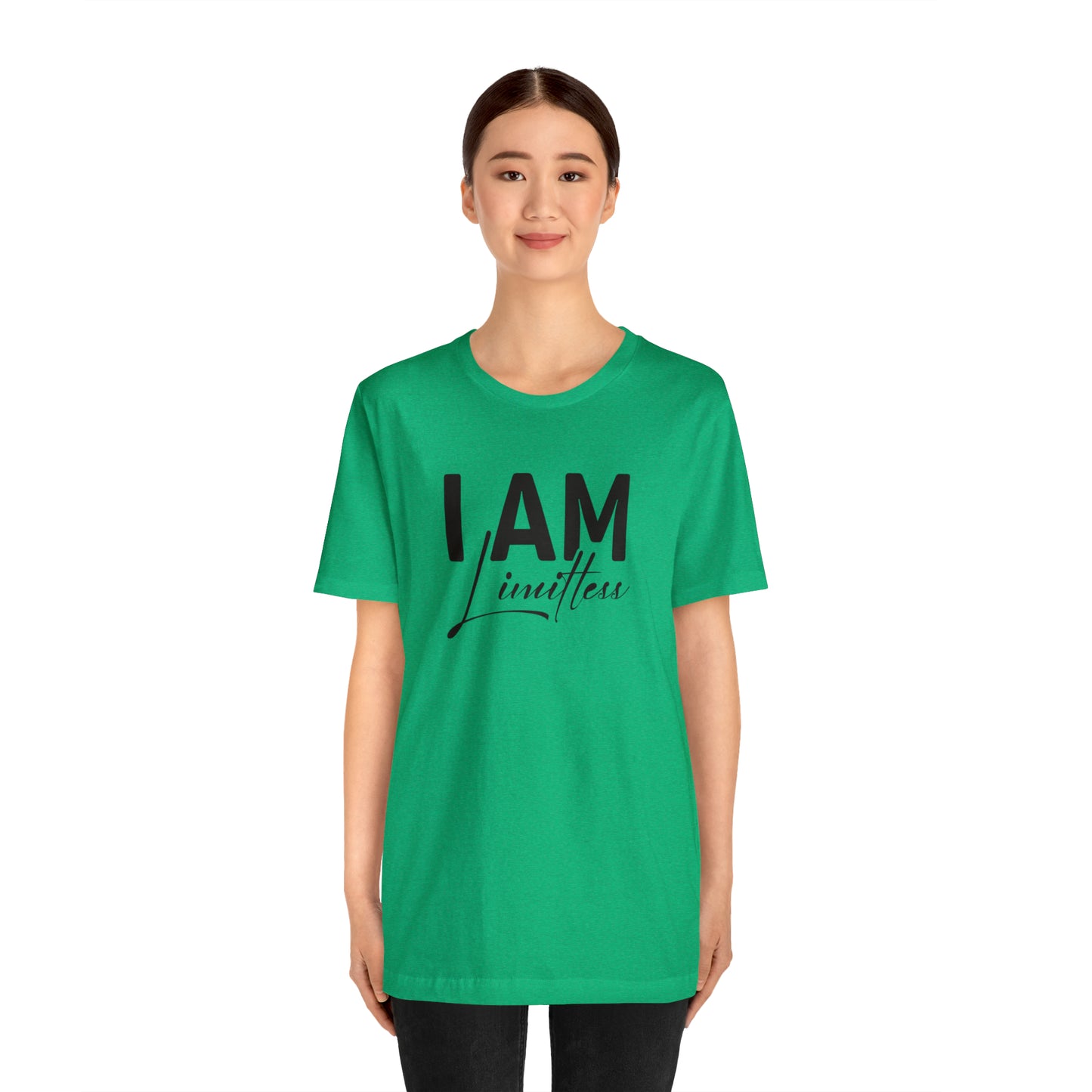 I Am Limitless - Black Logo- Unisex Jersey Short Sleeve Tee