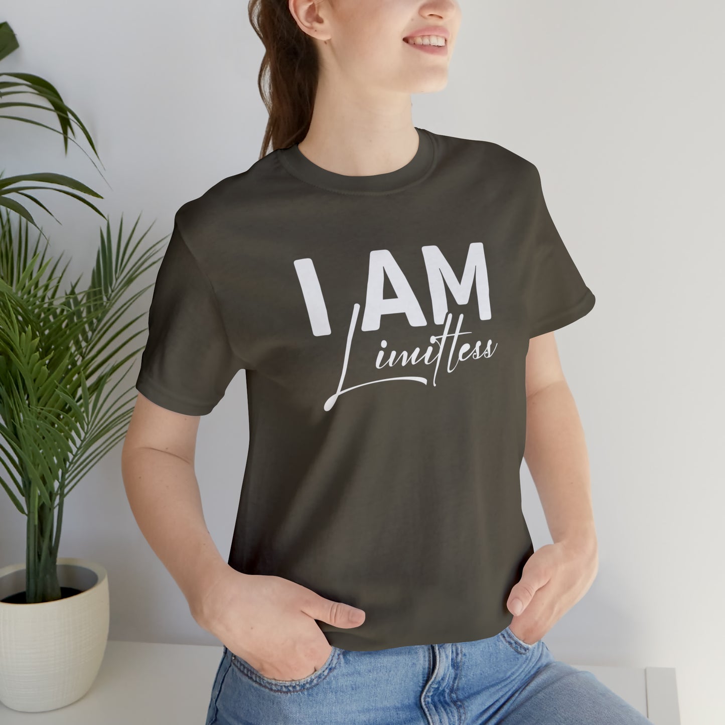 I Am Limitless - White Logo - Unisex Jersey Short Sleeve Tee