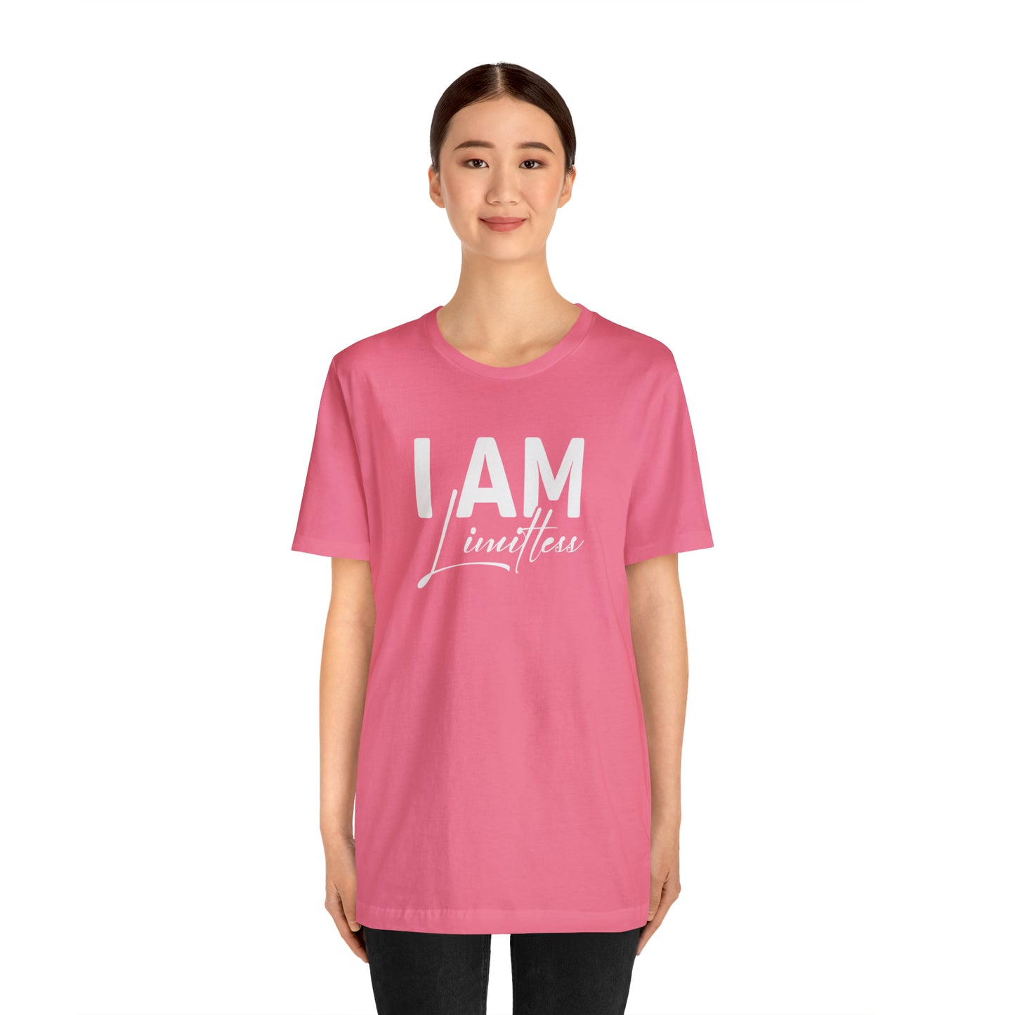 I Am Limitless - White Logo - Unisex Jersey Short Sleeve Tee