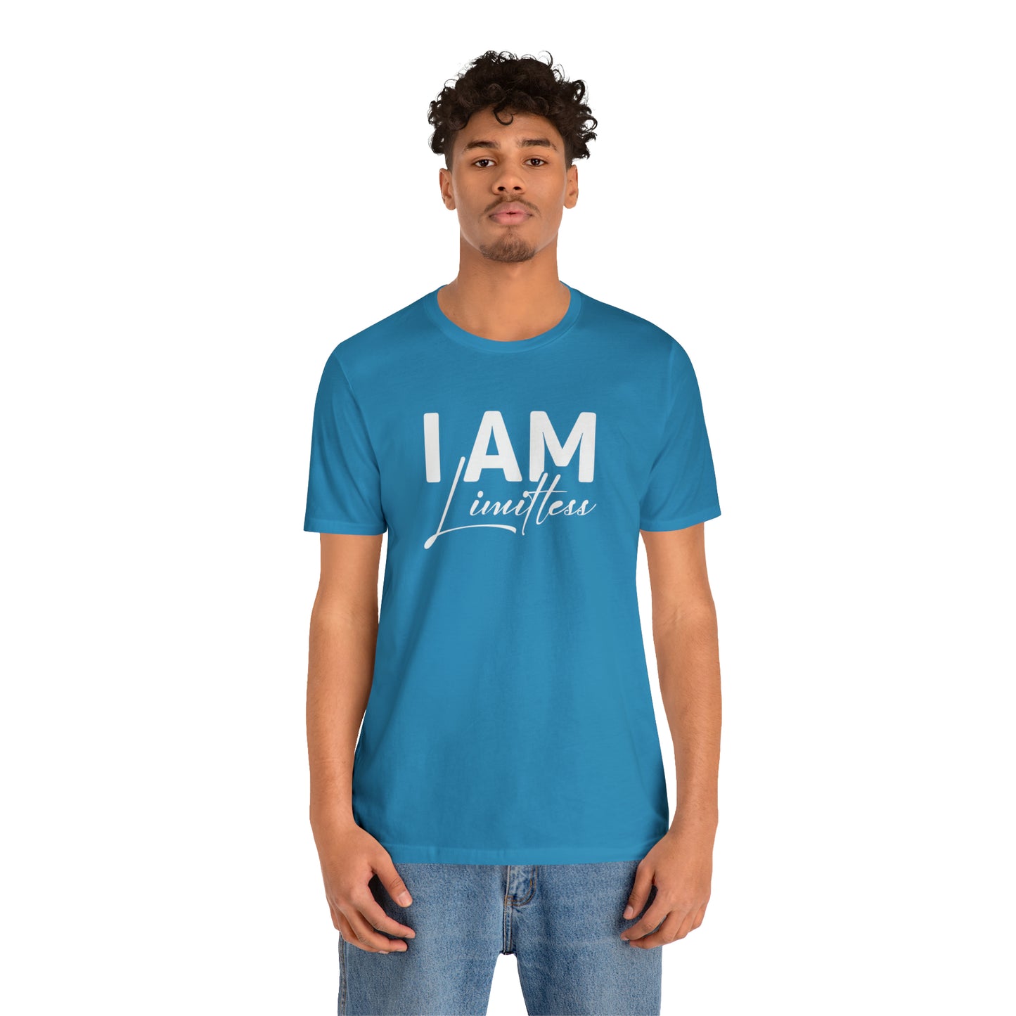 I Am Limitless - White Logo - Unisex Jersey Short Sleeve Tee