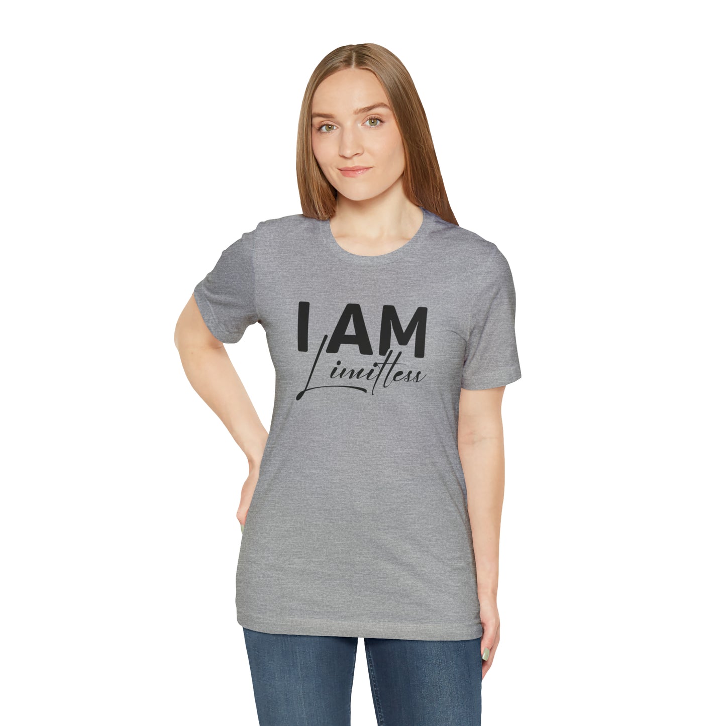 I Am Limitless - Black Logo- Unisex Jersey Short Sleeve Tee