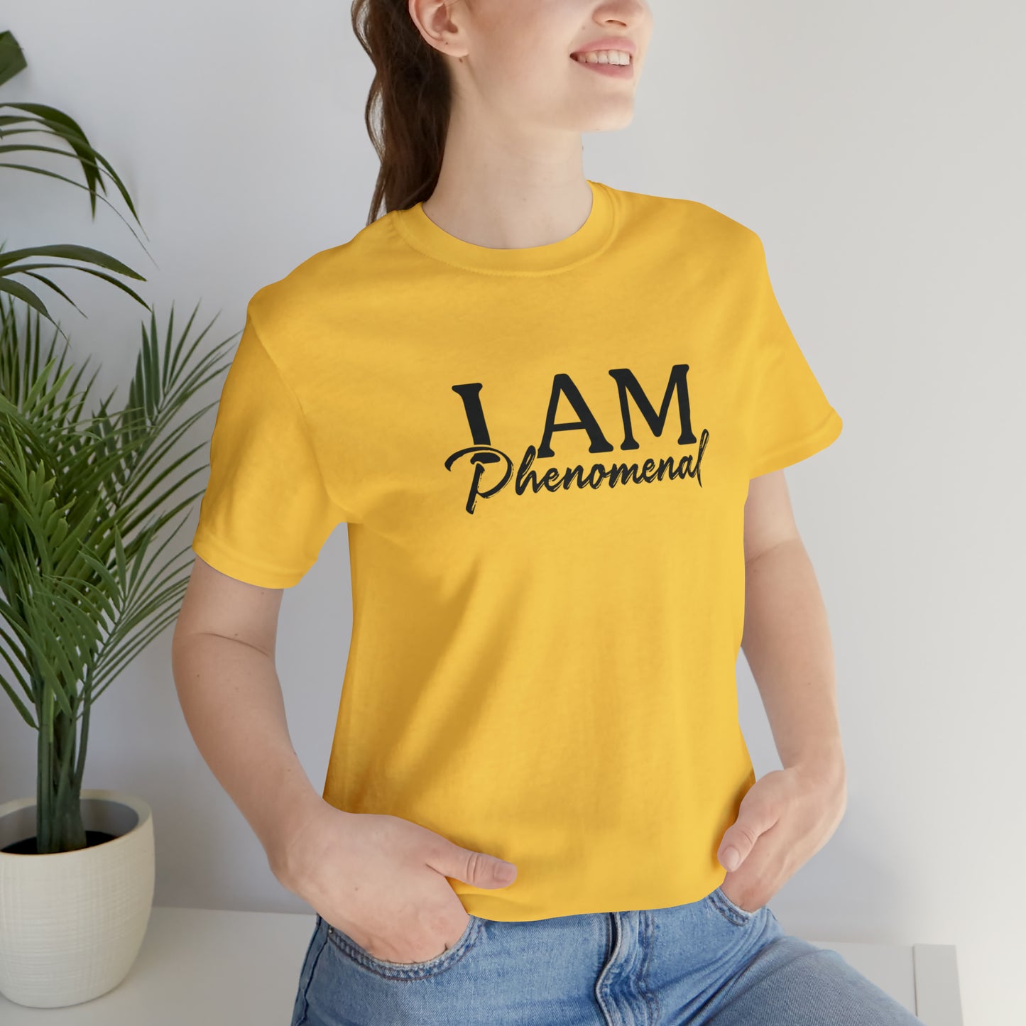 I Am Phenomenal - Black Logo - Unisex Jersey Short Sleeve Tee