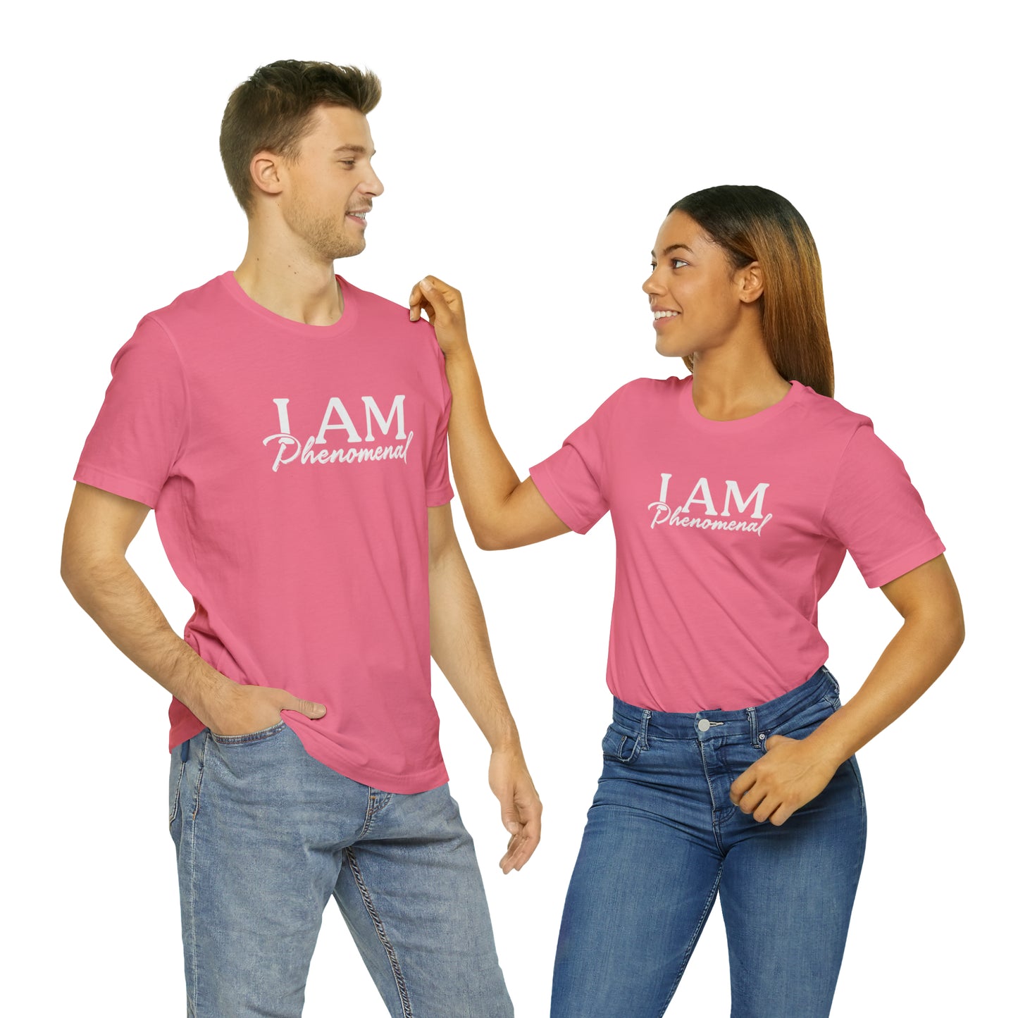 I Am Phenomenal - White Logo - Unisex Jersey Short Sleeve Tee