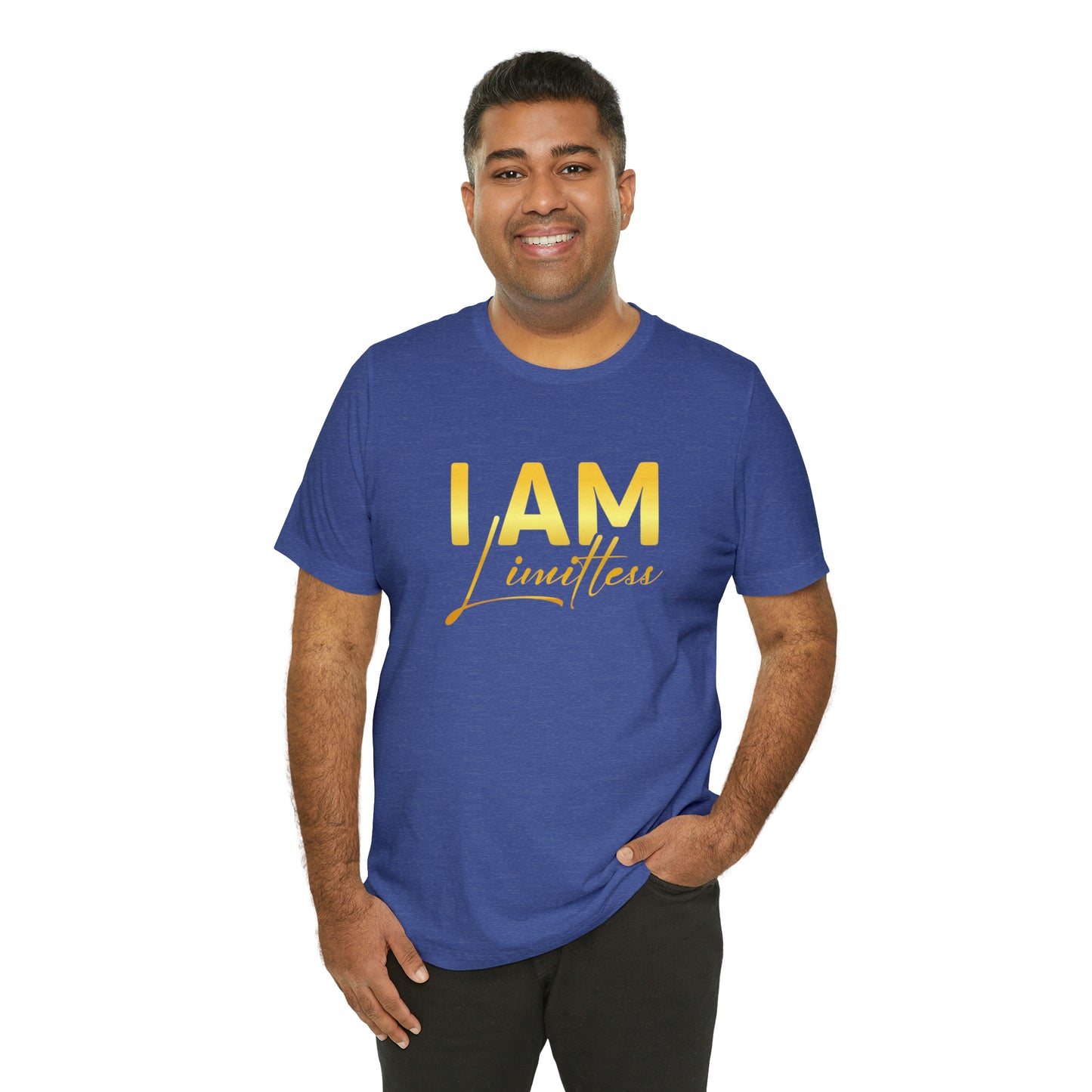 I Am Limitless -  Gold Logo- Unisex Jersey Short Sleeve Tee