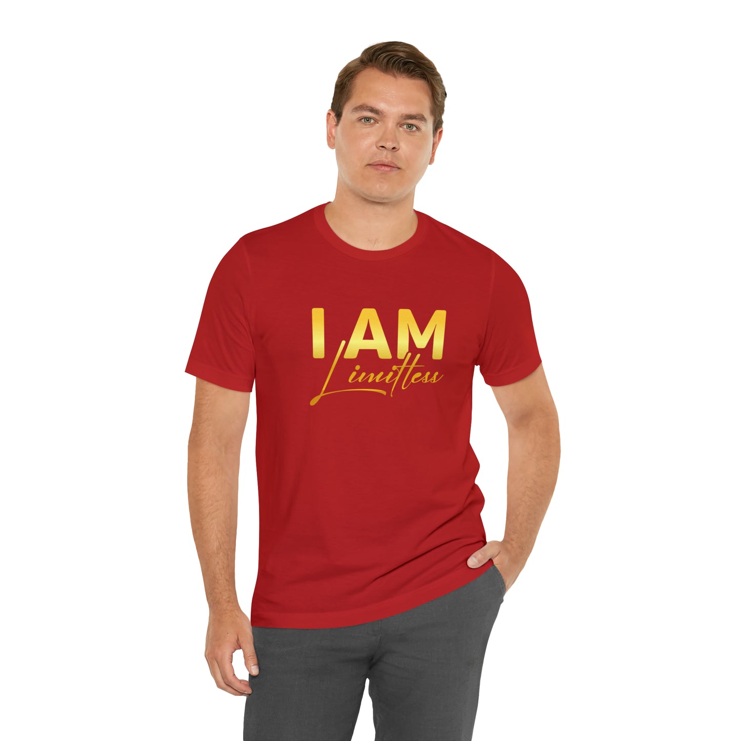 I Am Limitless -  Gold Logo- Unisex Jersey Short Sleeve Tee