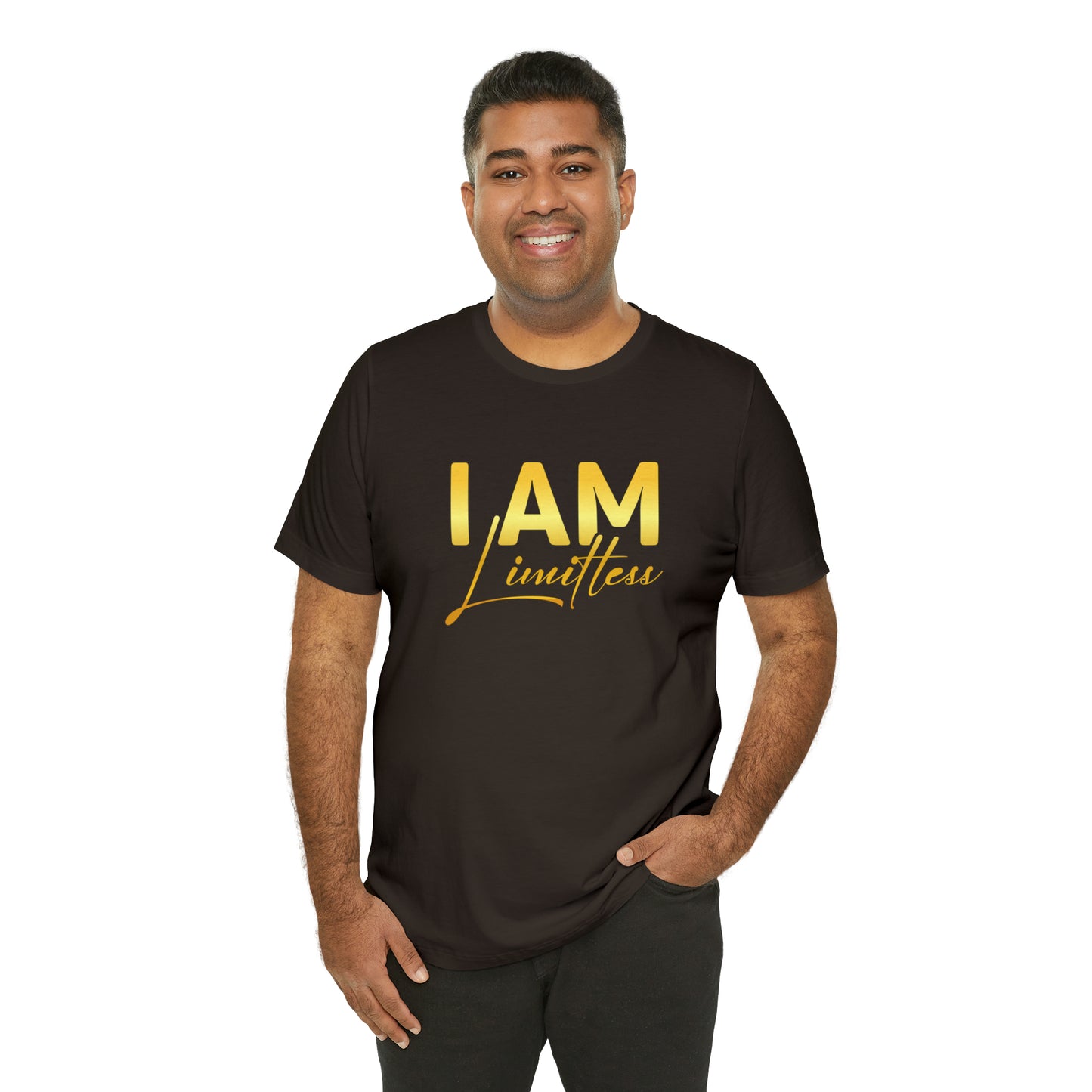 I Am Limitless -  Gold Logo- Unisex Jersey Short Sleeve Tee