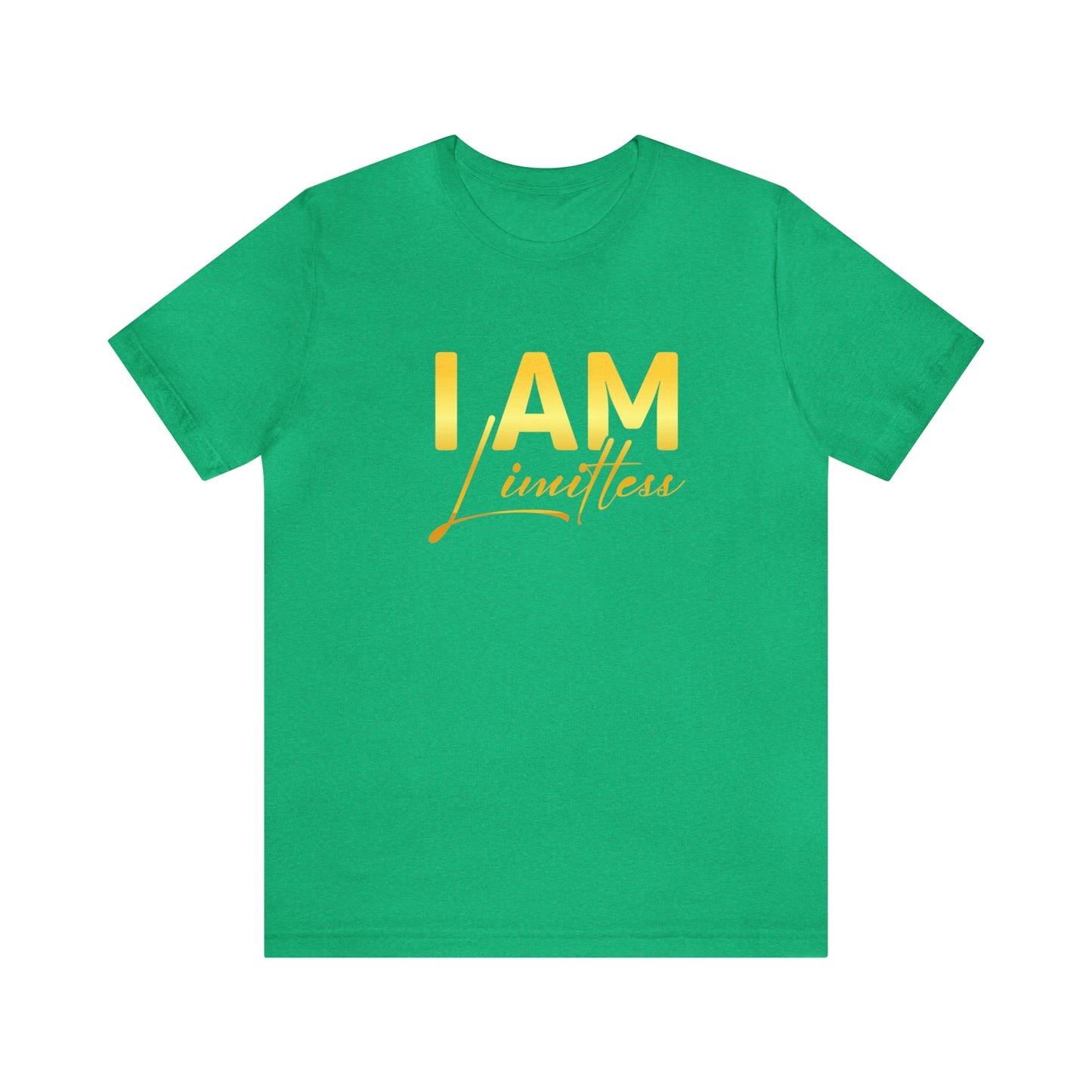 I Am Limitless -  Gold Logo- Unisex Jersey Short Sleeve Tee