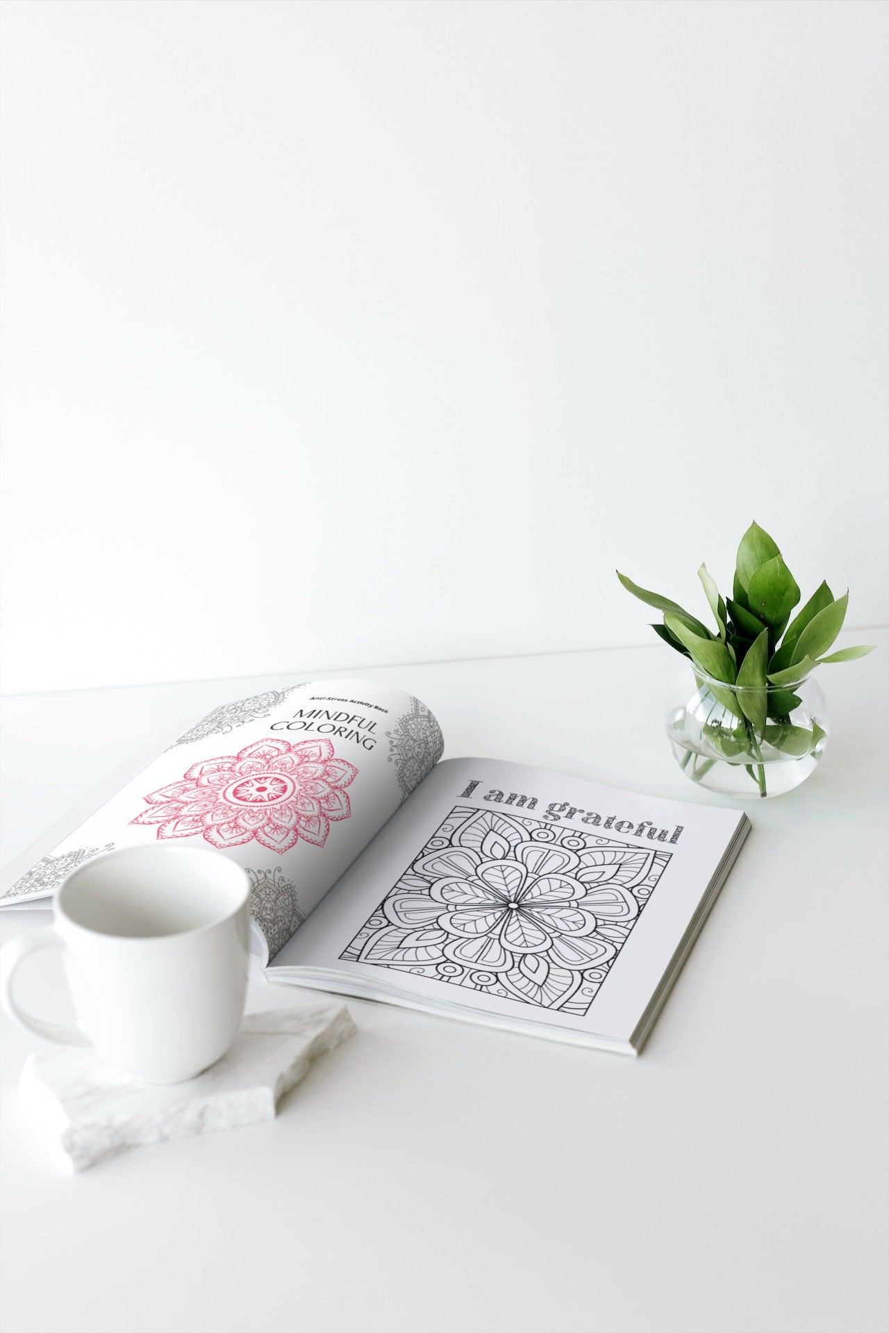 Anti-Stress Coloring Book - Serenity Green